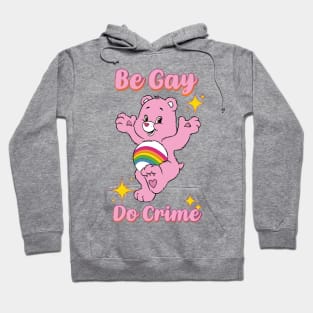 Be Gay - LGBTQ - Innocent Cartoon Meme Design Hoodie